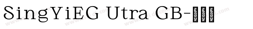 SingYiEG Utra GB字体转换